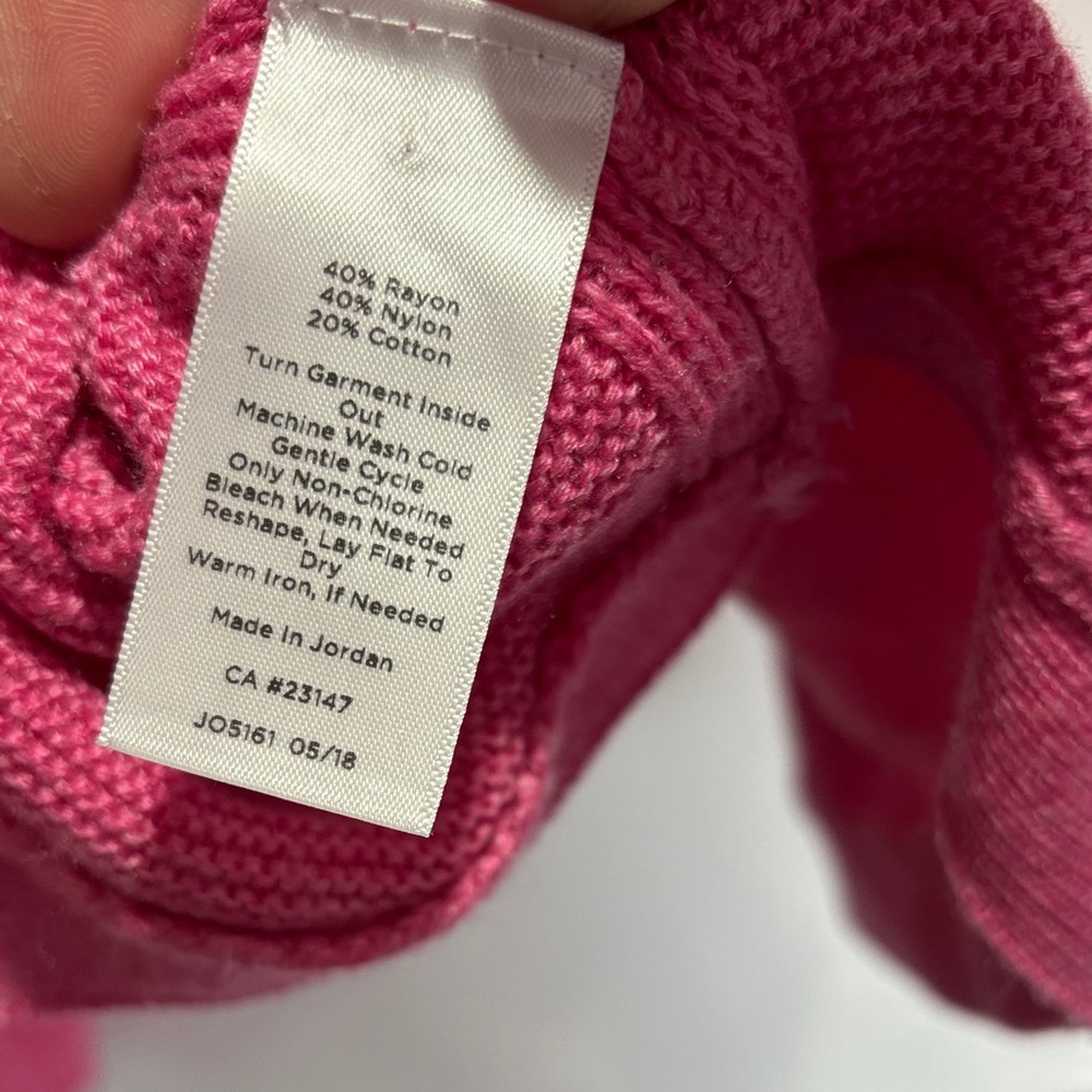Talbots Bright Pink Knit Sweater - Picture 5 of 6